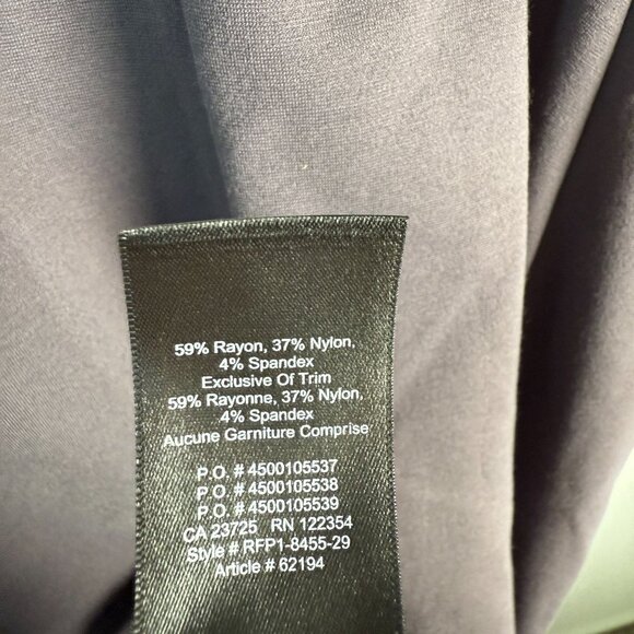 Aritzia Babaton Dress Matheson Ponte Bodycon High Neck Magnetic Gray Size 6 - Picture 9 of 11